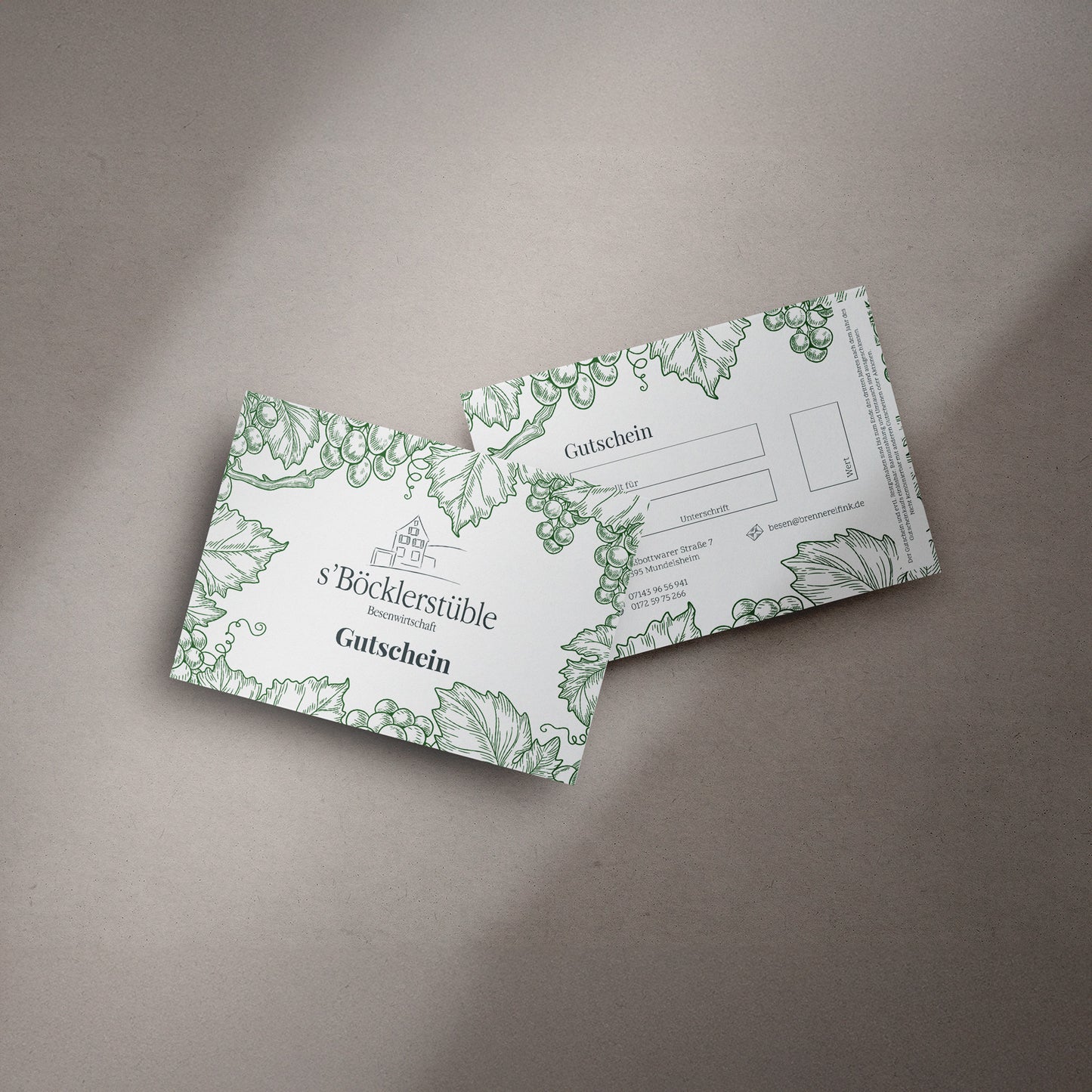 s'Böcklerstüble Geschenkgutschein